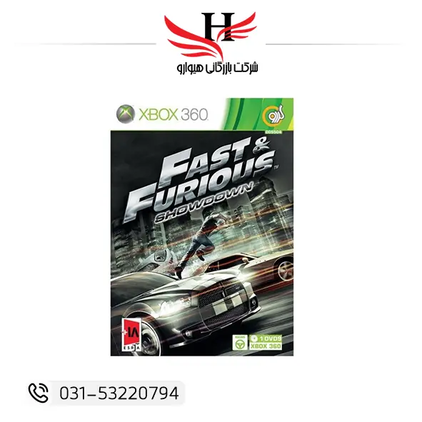 بازی Fast & Furious Showdown برای Xbox 360 نسخه اصلی 1DVD9 با سبک اکشن و مسابقهای بر اساس فیلمهای سریع و خشن مناسب فروش تکی و خرید عمده از هیوارو